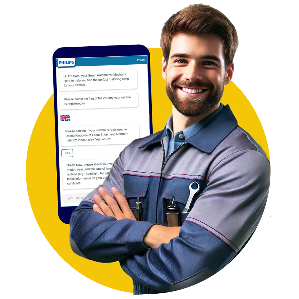 Intelligenter Kfz-Mechaniker Sam