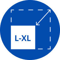 Symbol f&uuml;r gro&szlig;e R&auml;ume