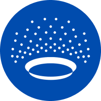 Symbol f&uuml;r 2-in-1-Ger&auml;t mit Befeuchtung