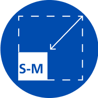 Symbol f&uuml;r kleine R&auml;ume