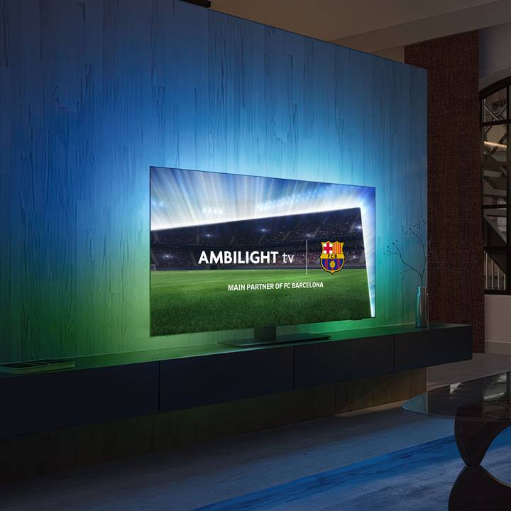 FC Barcelona-Spiele mit Ambilight TVs